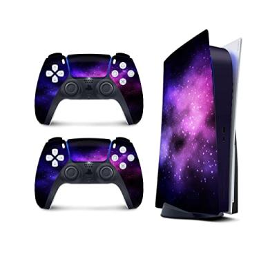 Imagem de PS5 Galaxy Purple Skin for PlayStation 5 Skin Console and 2 Controllers, Vinyl 3M Decal Stickers Full wrap Cover (Disk Edition)