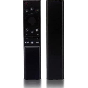 Imagem de Controle remoto universal BN59-01357A substituição IR controle remoto adequado para todas as Smart TVs Samsung compatível com todas as Smart TVs Samsung QLED Series [sem função de voz]