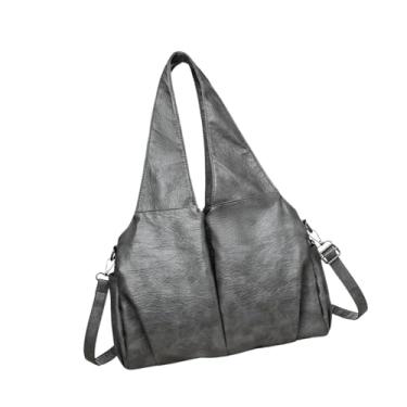 Imagem de YIJU Bolsa de ombro feminino, Moda Feminina Saco Crossbody Bag feminino para a primavera Trabalho na faculdade, Cinza