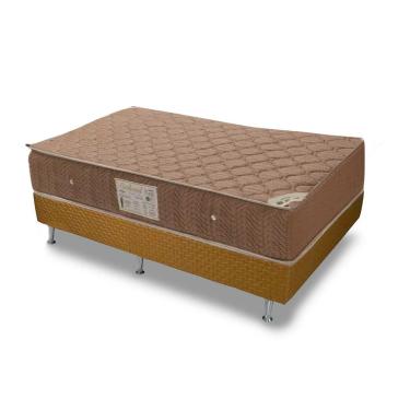 Imagem de Conjunto Box Solteiro: Colchão Molas Ortobom Hotelaria Nanolastic Orthotel + Base CRC Brown (88x188)