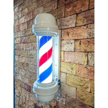 Imagem de Barber pole 65cm sem globo branco megan 220v