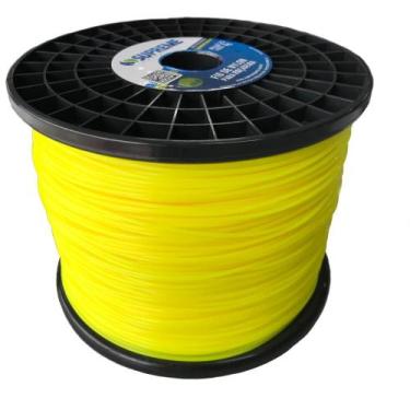Imagem de Fio De Nylon Roçadeira 2,25kg Quadrado 3,3mm Grátis 250g - SUPREME PAR