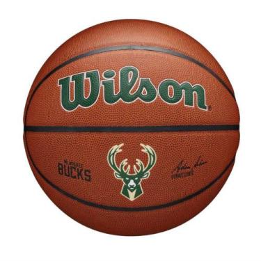 Imagem de Bola Basquete Wilson NBA Team Alliance Milwaukee Bucks Tam 7