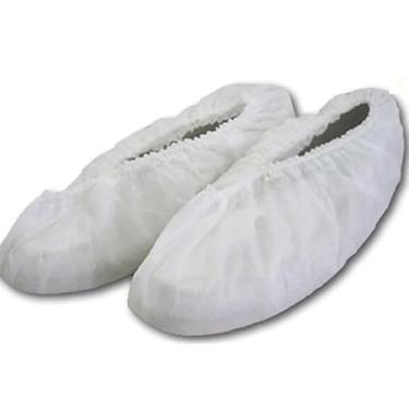Imagem de Sapatilha Protetora Descartável TNT Branca com Elástico 30g – 100 Unidades Tamanho Único