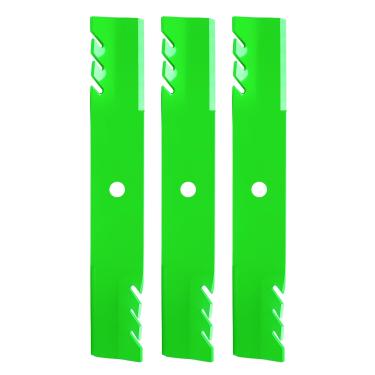 Imagem de JYLEYJ (Pacote com 3) Lâmina de cortador de grama M145516 M143520 M152726 compatível com John Dee re Z525E GX255 X520 X700 para trator de gramado deck de 137 cm