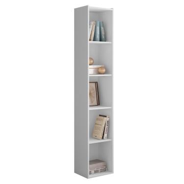 Imagem de Estante Livreiro Multiuso Janaína 5 Nichos Branco