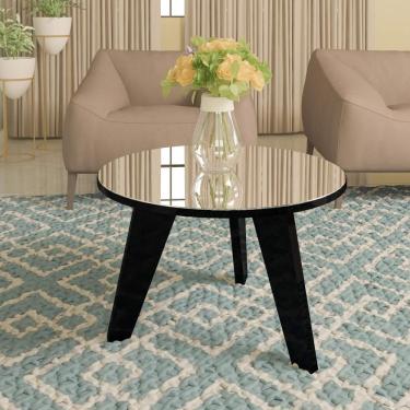 Imagem de Mesa De Centro Espanha Com Espelho Preto Artely Preto