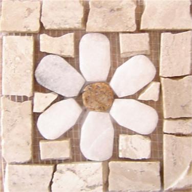 Imagem de Tozetto Mosaico Fiore Bianco - 13x13cm