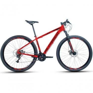 Imagem de Bicicleta Aro 29 Alfameq Afx Alumínio 21v Freio A Disco Garfo Com Suspensão - Vermelho Tam.19