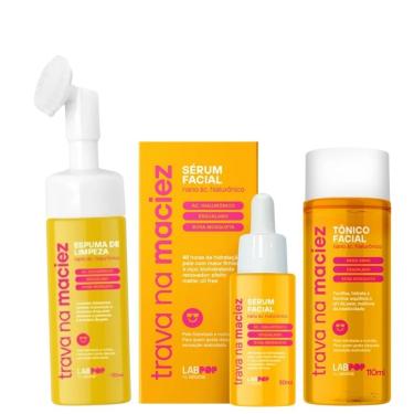 Imagem de Kit Labotrat Trava Na Maciez Tônico+sérum+espuma De Limpeza