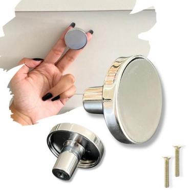 Imagem de 2 Puxador Redondo 36mm para Gavetas, portas e Armários - Compras Fácei