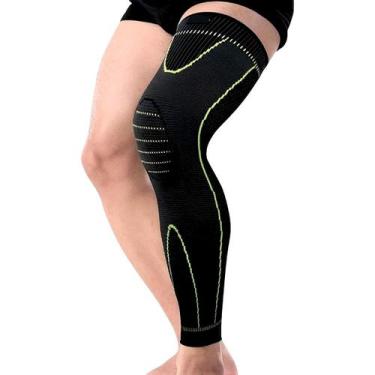 Imagem de Meia de Compressão Térmica Joelheira Esportiva Para Corrida Circulação