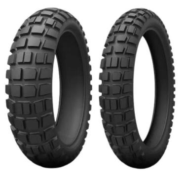 Imagem de Par Pneu Kenda 110 80 B19 e 150 70 B17 K784 Big Block TL