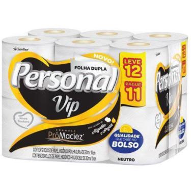 Imagem de Papel Higiênico Personal Vip Folha Dupla 12 Rolos