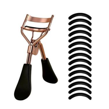 Imagem de Modelador De Cílios Portátil De Silicone Com 15 Almofadas De Aço Inoxi