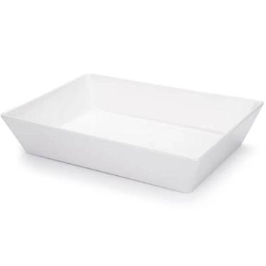 Imagem de Travessa Melamina Branca 4L Profissional Servir Buffet Haus Concept Saladas Massas