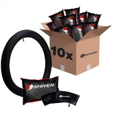 Imagem de 10 Unidades Kit Camara De Ar Shiver Bicicleta Infantil Aro 20 175Mm Bico Grosso Schrader
