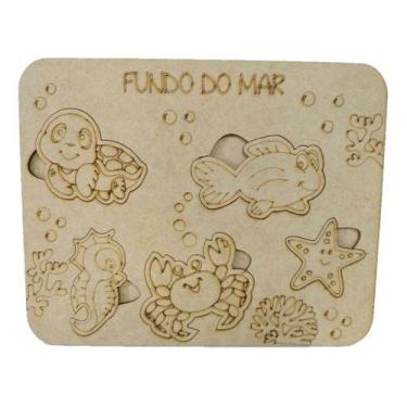 Imagem de Fundo do Mar - Jogo de Encaixe Mdf cru - atacadolasermdf