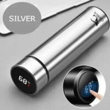 Imagem de Garrafa termica led 500ml - CAERUS, Prata