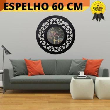 Imagem de Espelho Ambientizado Madeira Artesanal Modelo Exclusivo S01 - CARIOCA 