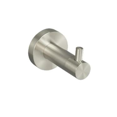 Imagem de Acessórios para banheiro em aço inoxidável escovado, porta-toalhas de parede, suporte para papel higiênico, gancho para roupão, porta-copos, suporte para escova de vaso sanitário (gancho para roupão)
