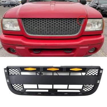 Imagem de Capa de grade de para-choque LED para carro compatível com Ranger 2001-2003 Honeycomb Racing Grille Body Kit Acessórios de carro