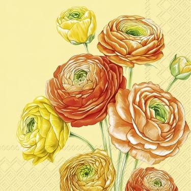 Imagem de Guardanapo para Decoupage Ihr 33x33 Rosas Amarelo C/ 20 Unidade - GUAR