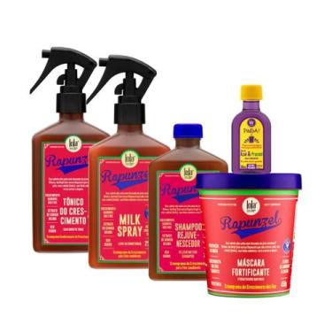 Imagem de Kit Lola Rapunzel Sh + Spray Milk + Masc + Tônico + Pinga! Óleo Açaí e