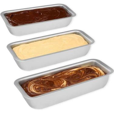 Imagem de Kit Assadeiras para Bolo Caseiro Formas para Pães Tabuleiro Alumínio R