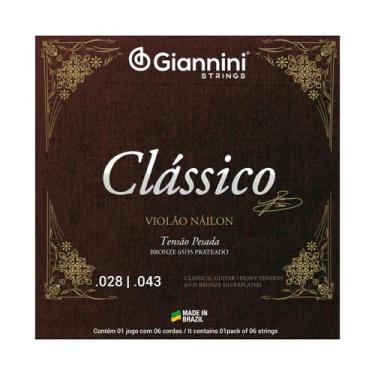 Imagem de Encordoamento VIOLAO CLASSICO nylon GIANNINI Pesada GENWPA