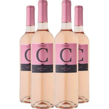 Imagem de Vinho Rose C De Cabriz Terras Da Beira 750ml Kit 4 Garrafas