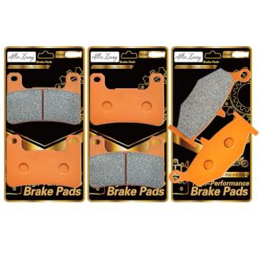 Imagem de ALLIE ZENG Pastilhas de freio de fibra de carbono de alto desempenho compatíveis com Suzuki GSXR750 GSXR600 2006-2010 GSXR1000 07-08 GSX1300R Hayabusa 2008-2012 DL1000 Vstrom 2014-2020 FA379F FA419R