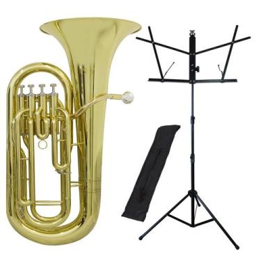 Imagem de Kit Bombardino 4 Pistos EP 240 New York + Estante de Partitura S1 - NY