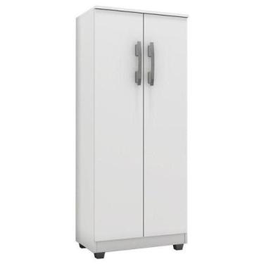 Imagem de Armário Multiuso Rosana Branco Brilho  Ajl - AJL MÓVEIS