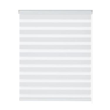 Imagem de Persiana Rolo Zebra Standard Larg 1,80 X Alt 1,60 Bege, Branco, Cinza,