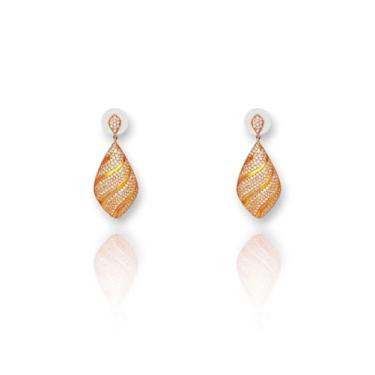 Imagem de Brinco Folheado a Ouro Gota d'Água Cravejado com Microzircônia