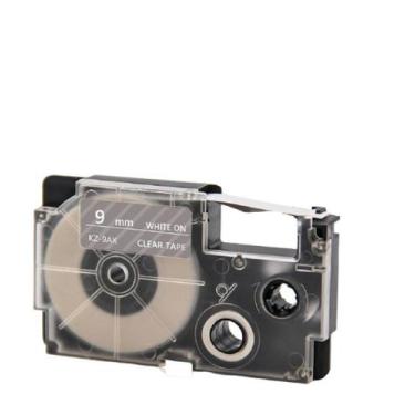 Imagem de Fita Compatível Casio XR-9AX Incolor Letra Branca 9mm - Genérica Casio