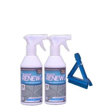 Imagem de Kit  Limpador De Rejuntes- Rejunte Renew + Escova Rejunte - Pisoclen