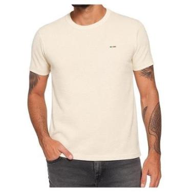Imagem de Camiseta Masculina Industrie Malha Fusion Premium Estilo Europeu com Bordado Exclusivo Itália-Masculino