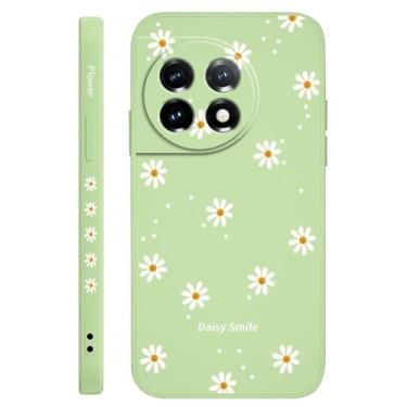 Imagem de Capa de silicone líquido para OnePlus 13, 13R, 12, 12R, 11, 11R, 10, 10R, 10T, 9R, 9RT, 9, 8T, 8, 7, 7T Pro 5G, verde claro, para OnePlus 12 5G