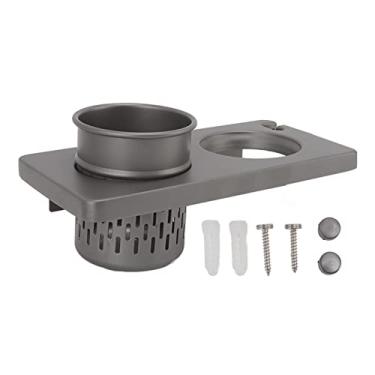 Imagem de Liga de alumínio de parede organizadora do secador de cabelo de cabelo para banheiro interno