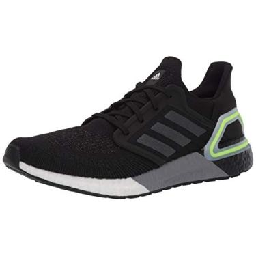 Imagem de adidas Tênis masculino Ultraboost 20, Preto/metálico noturno/verde sinal, 5