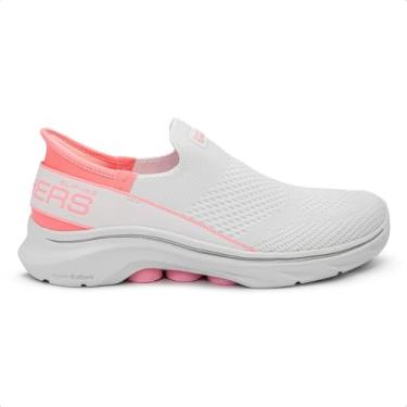 Imagem de Skechers GO Walk 7 MIA feminino, Branco/Rosa, 40