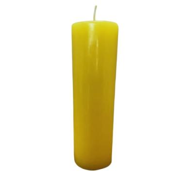 Imagem de Vela 7 Dias - Cores Sortidas - 16 Cm e 278 g - Votiva, Com Parafina Nacional Premium - Cores Vivas e Vibrantes. (Amarelo)