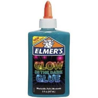 Imagem de Cola Elmer`S Para Slime Azul Glitter Brilha No Escuro 147 Ml