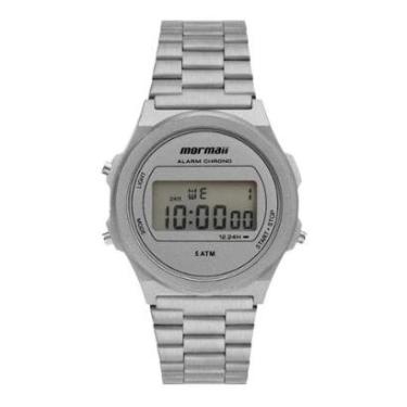 Imagem de Relógio Feminino Mormaii Digital MO13034A/7K - Prata-Feminino