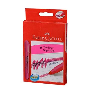 Imagem de Caneta Marca Texto Supersoft, Faber-Castell, 155728, Rosa, pacote de 6