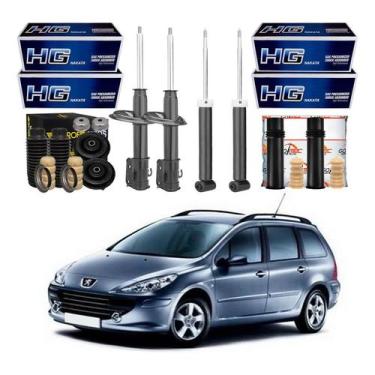 Imagem de Kit Amortecedor Dianteiro Traseiro 307 Sw 2.0 2007 A 2008 - Nakata