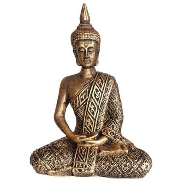 Imagem de Estatueta Buda Hindu Médio Cor Dourado - Decore Casa