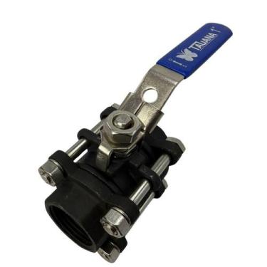 Imagem de Válvula Registro Esfera Tripartida Aço Carbono Wcb 1 25 Bsp - Tauana